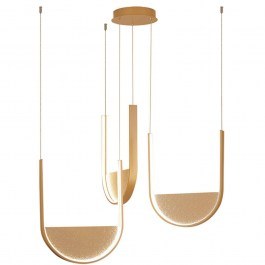 Φωτιστικό Οροφής 23169 66x67x230cm Dim Led 4312lm 54W Gold-Champagne GOLD-CHAMPAGNE