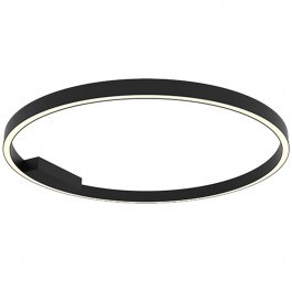 Φωτιστικό Οροφής - Πλαφονιέρα 23027 Φ80x3,6cm Dim Led 2956lm 50W 3000K Black BLACK