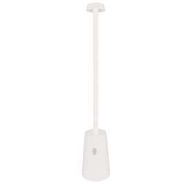 Rechargeable Table Lamp E398 D5,5x26,5cm Dim Led 168lm 2W 3000K White WHITE