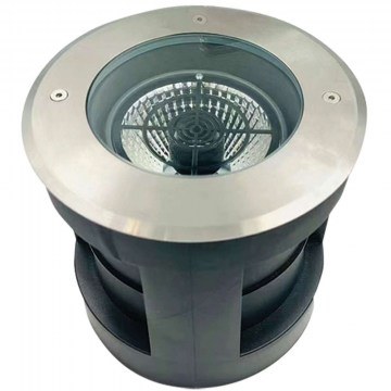 Φωτιστικό Δαπέδου Χωνευτό E361 Φ18x16cm Led 1200lm 15W 3000K Steel