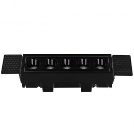 Recessed Ceiling Lamp - Spot S194 14,5x4,2x6cm Led 800lm 12W 3000K Black BLACK
