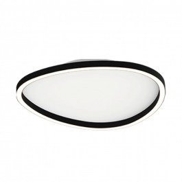 Φωτιστικό Οροφής - Πλαφονιέρα 23205 40x6cm Led 29W 3000K Dimmable Triac Black BLACK