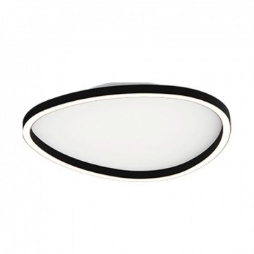 Φωτιστικό Οροφής - Πλαφονιέρα 23205 40x6cm Led 29W 3000K Dimmable Triac Black