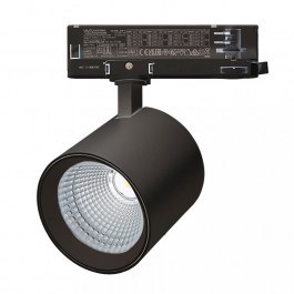 Rail Spot S199 Three-phase Led 25W 4000K 3280lm 9x9,2cm Black BLACK