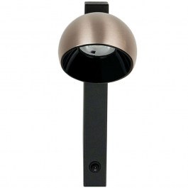Wall Lamp - Sconce 25340 10x15x26cm Led 779lm 13W 3000K Black-Champagne BLACK-CHAMPAGNE