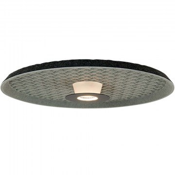 Ceiling Lamp Acoustic 25177 D45x10cm Led 830lm 13W 3000K Grey-Black