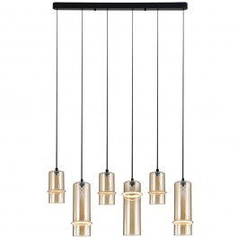 Φωτιστικό Οροφής 2536 96x11x214cm Dim Led 1860lm 26W 3000K Champgane-Black BLACK-CHAMPAGNE