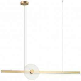 Pendant Lamp 25426 120,7x22cm Dim Led 1390lm 20W 3000K Clear-Gold GOLD