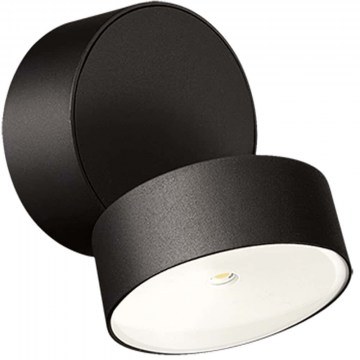 Wall Lamp - Sconce E435 D9x12x12,6cm Led 672lm 6W 3000K Black