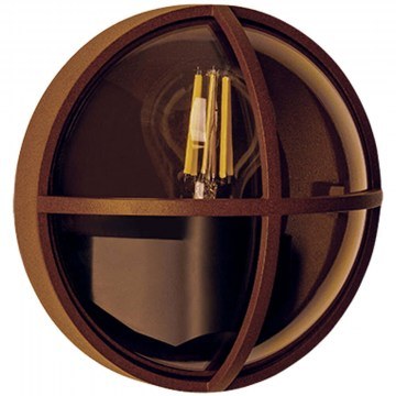 Wall Lamp - Sconce E437 D17,7cm 1xE27 15W Brown