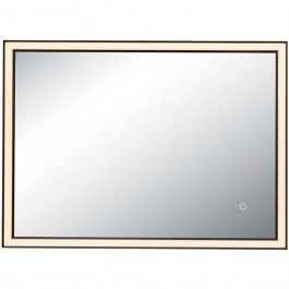 Καθρέπτης Τοίχου Με Φως Led 25392 80x60cm Touch Dim Black BLACK