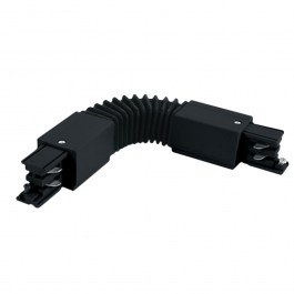 Flexible Connection Angle19430 17x3,4cm 100–240V For Three-Phase Lighting Tracks Black BLACK