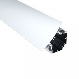 Aluminum Profile 20327-W 2M 7,62x7,62cm For Two LED Strips And Opal Diffuser Aluminium WHITE