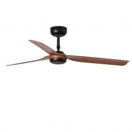 Ceiling Fan Punt 33817 With Remote Control D132cm Black-Natural Faro Barcelona NATURAL-BLACK