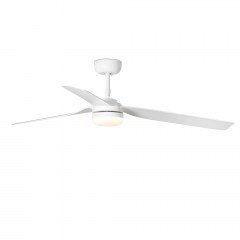 Ceiling Fan Punt M 33814-20 With Ligh Led 35W And Remote Control D132cm White Faro Barcelona