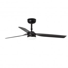Ceiling Fan Punt M 33815-21 With Ligh Led And Remote Control D132cm Black Faro Barcelona BLACK