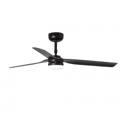 Ceiling Fan Punt M 33815-21 With Ligh Led And Remote Control D132cm Black Faro Barcelona