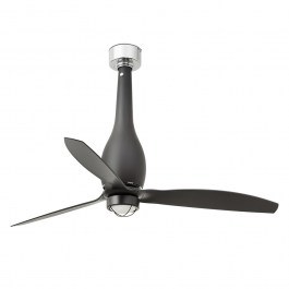 Ceiling Fan Eterfan 32006-10 With Ligh Led 16W 3000K And Remote Control D128cm Matt Black Faro Barcelona black