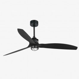 Ceiling Fan Justfan 32100-10 With Ligh Led 16W 3000K And Remote Control D128cm Black Faro Barcelona BLACK