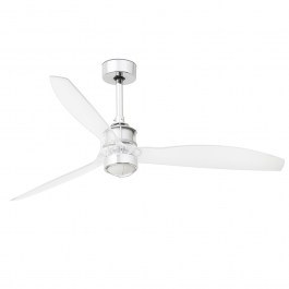 Ceiling Fan Justfan 33394-9 With Ligh Led 16W 3000K And Remote Control D128cm Chrome Faro Barcelona CHROME