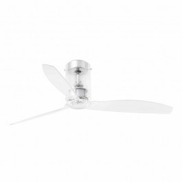 Ceiling Fan Mini Tube 33393 With Remote Control D128cm Chrome Faro Barcelona CHROME