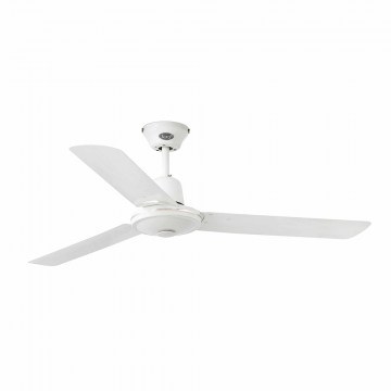 Ceiling Fan Eco Indus 33005 With Wall Control D120cm White Faro Barcelona