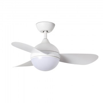 Ανεμιστήρας Οροφής Hvar 34300 Με Φως Led 3000 - 4500 - 6500K Και Τηλεχειριστήριο D97cm White Faro Barcelona