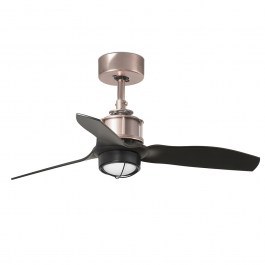 Ceiling Fan Justfan XS 33427-10 With Ligh Led 16W 3000K And Remote Control D81cm Copper - Black Faro Barcelona COPPER-BLACK