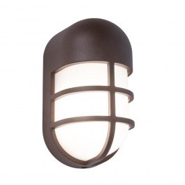 Φωτιστικό Τοίχου Bullo 6383001445 IP54 Led 3000K 8,6x19,3x10,2mcm Rust Brown Lutec BROWN