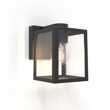 Wall Lamp Shiva 5206501012 IP44 E27 18,4x17,4x12,7cm Matt Black Lutec