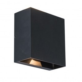 Φωτιστικό Τοίχου Gemini Beams 5104003012 IP54 Led 3000K 11x11x5,4cm Matt Black Lutec BLACK MAT