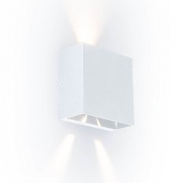 Φωτιστικό Τοίχου Gemini Beams 5104003032 IP54 Led 3000K 11x11x5,4cm Matt White Lutec WHITE