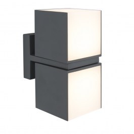 Wall Lamp Cuba 5193801118 IP54 Led 3000K 21,3x14,7x10cm Dark Grey Lutec DARK GREY