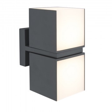 Wall Lamp Cuba 5193801118 IP54 Led 3000K 21,3x14,7x10cm Dark Grey Lutec