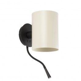Wall Lamp Guadalupe 20032-80 E27/Led 3000K, 100Lm Black-Beige Faro Barcelona BLACK-BEIGE