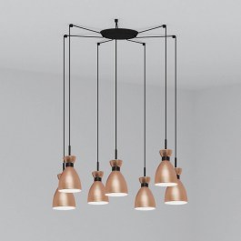 Ceiling Lamp Retro 20046-7L 7xE14 20W 7L Copper Faro Barcelona COPPER