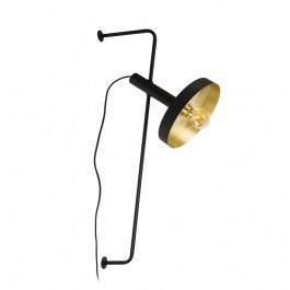 Wall Lamp Whizz 20165-95 E27 max 15W Black - Gold Faro Barcelona BLACK