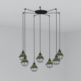 Ceiling Lamp Claire 62803-7L E27 15W Green Faro Barcelona GREEN