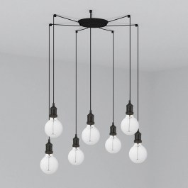 Ceiling Lamp Art 64135-7L 7xE27 Black Faro Barcelona BLACK