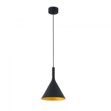 Φωτιστικό Οροφής Κρεμαστό Pam-G 64162 LED 24W 3000K 1875Lm Black-Gold Faro Barcelona