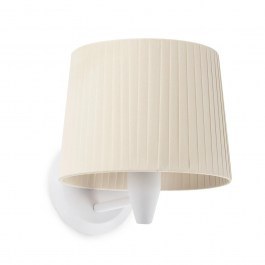 Wall Lamp Samba 64306-35 E27 max 15W White - Beige Faro Barcelona WHITE-BEIGE