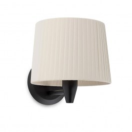 Wall Lamp Samba 64307-35 E27 max 15W Black - Beige Faro Barcelona BLACK-BEIGE
