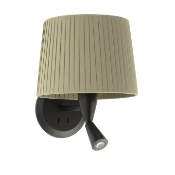 Wall Lamp Samba 64309-37 E27 Mε Reader 3W 3000K 280Lm Black -Green Faro Barcelona
