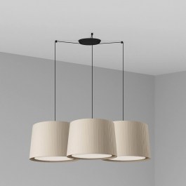 Ceiling Lamp Samba 64314-44-3L E27 max 15W Black-Beige Faro Barcelona BLACK-BEIGE