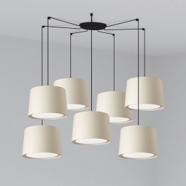 Ceiling Lamp Conga 64314-55-7L E27 max 15W ø50*35 Black-Beige Faro Barcelona BLACK-BEIGE