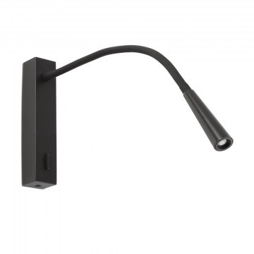 Φωτιστικό Τοίχου - Reader Flin 64319 LED 3W 3000K 280Lm Black Faro Barcelona