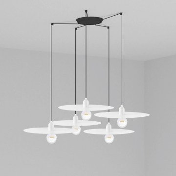 Ceiling Lamp Plat 68146-5L E27 max 15W White Faro Barcelona