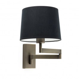 Φωτιστικό Τοίχου - Απλίκα Artis Articulated 68494-03 E27 max 15W Bronze - Black Faro Barcelona BLACK-BRONZE