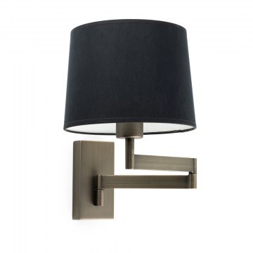 Φωτιστικό Τοίχου - Απλίκα Artis Articulated 68494-03 E27 max 15W Bronze - Black Faro Barcelona