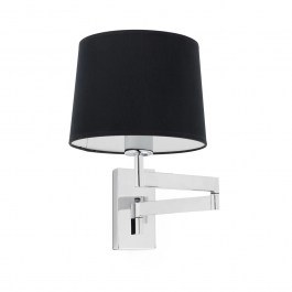 Φωτιστικό Τοίχου - Απλίκα Artis Articulated 68495-03 E27 max 15W Chrome - Black Faro Barcelona BLACK